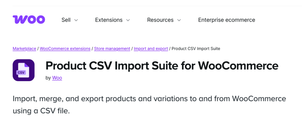 Product CSV Import Suite for WooCommerce