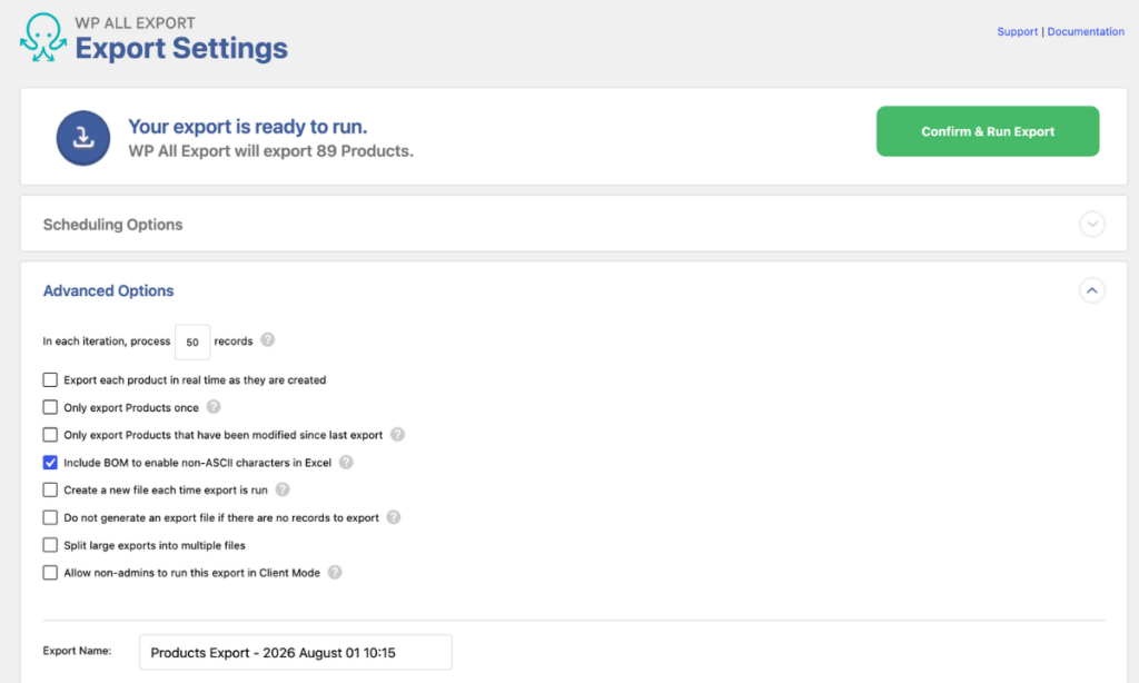 wp-all-export-automatic-scheduled-woocommerce-product-export-confirmation