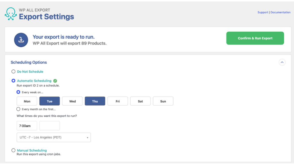 wp-all-export-woocommerce-products-export-automatic-scheduling-settings