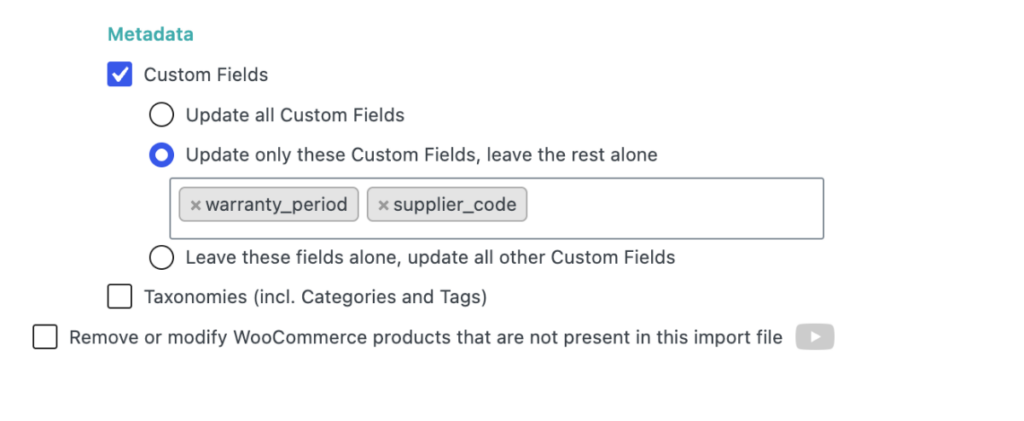 wp-all-import-updating-only-custom-fields-on-existing-woocommerce-products